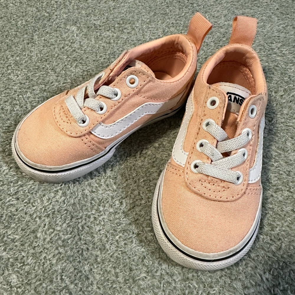 Vans - toddler size 5 shoes - peach color